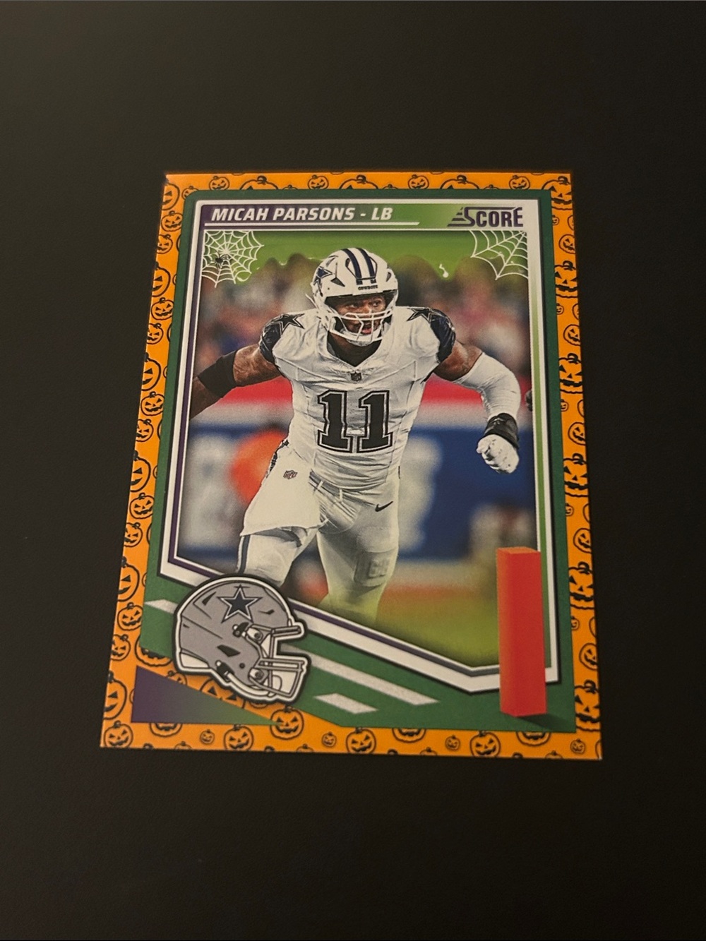 Panini Micah Parsons Football Card - Orange, Green, White